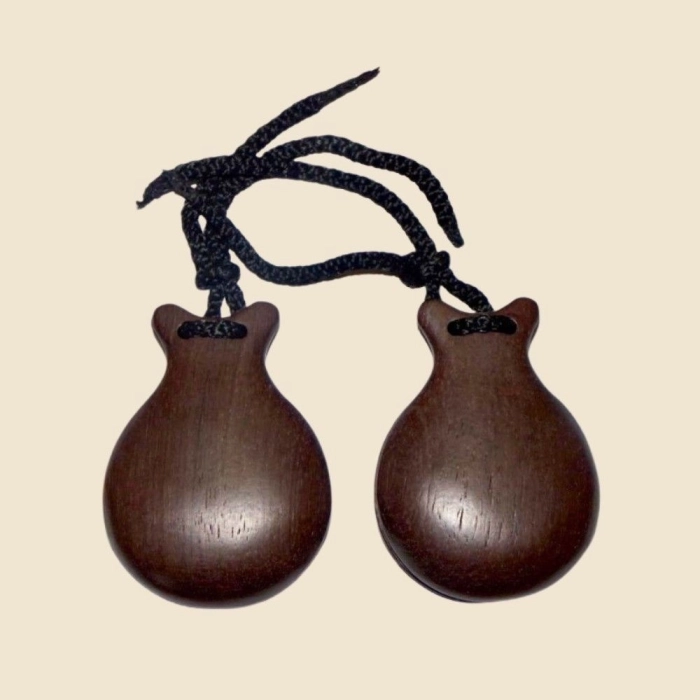 Castañuelas Granadillo marrón sin pico